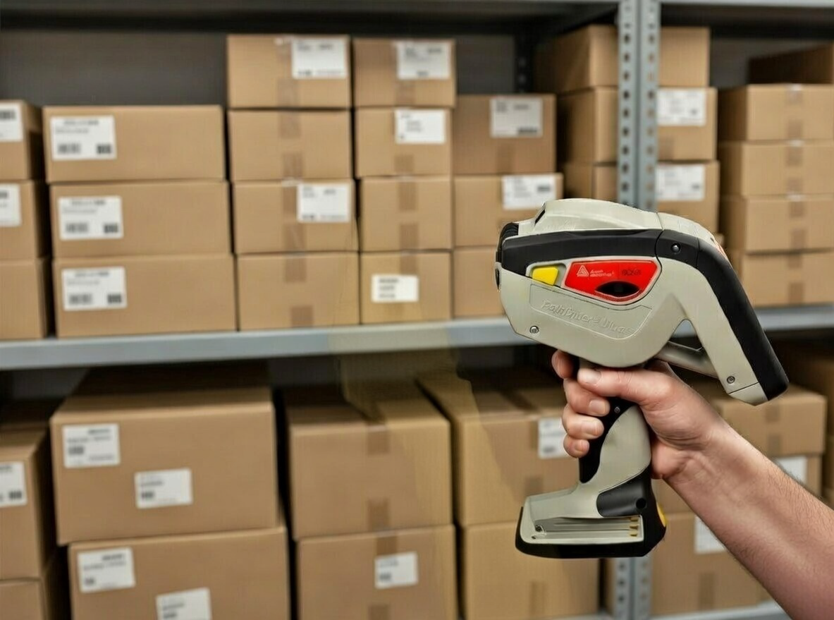 Avery Dennison Monarch Pathfinder 6059+ Scanner in warehouse